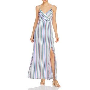 Jack by BB Dakota NWT Stripe My Fancy Maxi Dress Multi Stripe Sleeveless New